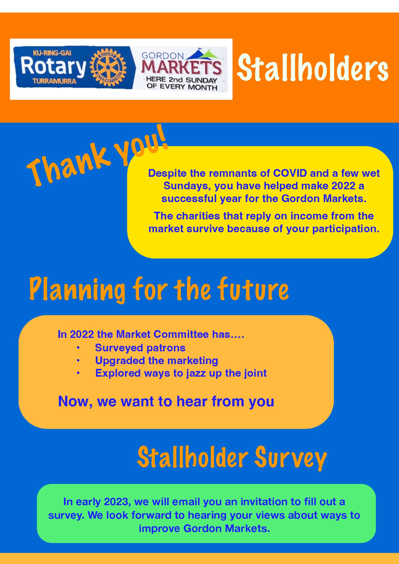 stallholder message